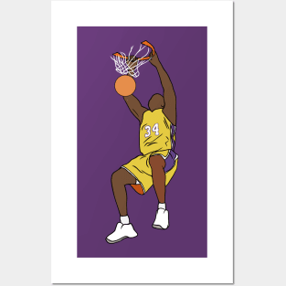 Shaquille O'Neal Dunk Posters and Art